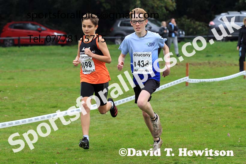 Boys Under-13s, 2022 National Cross Country Relays, Berry Hill Park, Mansfield.  Photo: David T. Hewitson/Sports for All Pics